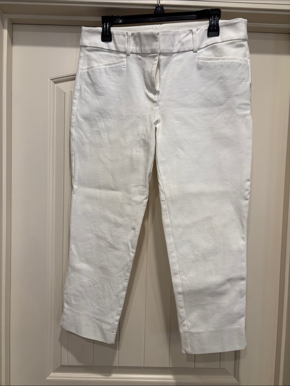LOFT White Cropped Ankle Pants